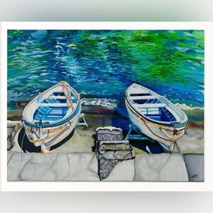 Boats of Capri Print